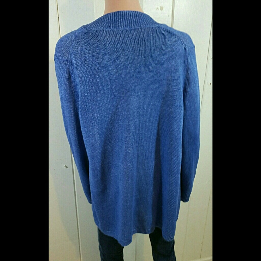 Talbots Blue Cardigan - Picture 3 of 4